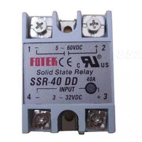 New Solid State Relay SSR-40 DD DC-DC 40A 3-32VDC Input 5-60VDC Output SHPT