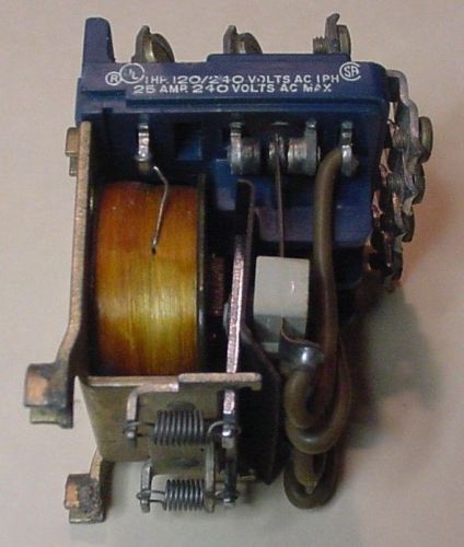 4pdt amf potter &amp; brumfield  power relay  120 vac 50-60 hz model pm17ay 1hp 25a for sale