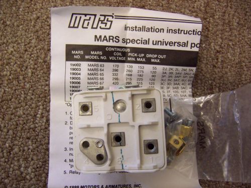 Mars 19006 Mars 67 Potential Relay Continuous Coil Voltage 420 Pick-Up Volt 295