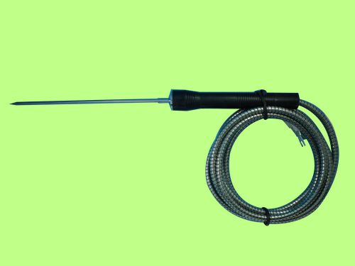 Sharp rtd pt100 probe temp sensor w. handle to measure meat temperature in oven for sale