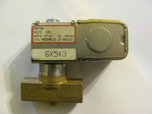 Dayton 6x543 solenoid valve 120v 6&#034; leads (1616) for sale