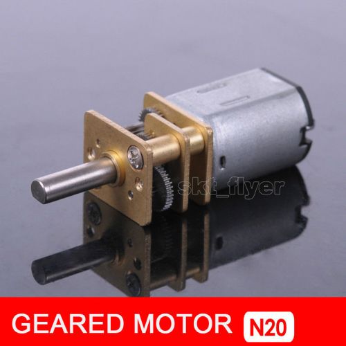 Dc 6v 60rpm mini metal gear motor with gearwheel model:n20 10mm shaft  length for sale