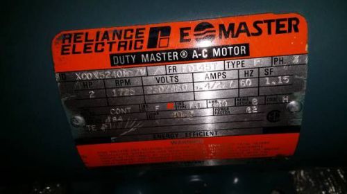Reliance Electric Master Motor 2hp 2 hp works perfect ! 5240M