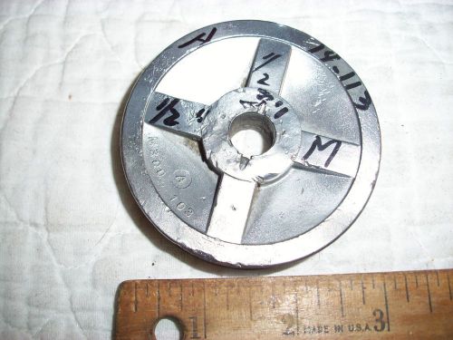 3&#034; diameter motor pulley pot metal or alloy 1/2&#034; bore 1/2&#034; belts internal screw for sale