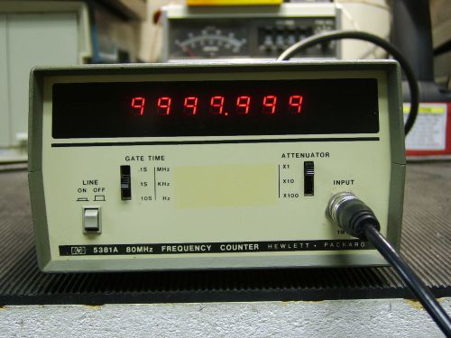 HP 5381A 80MHz frequency counter, NIST-certified