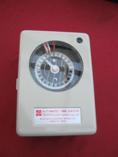 NATIONAL AUTOMATIC TIME SWITCH TB318 AC220 20A 50/60Hz MADE IN JAPAN