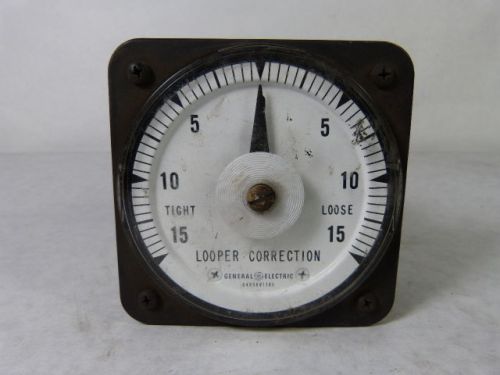 General Electric DB40-15-0-15 Looper Correction Meter ! WOW !