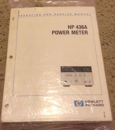 HP 436A Power Meter Operating and Service Manual