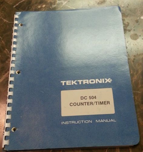 Vintage 1970&#039;s Tektronix DC 504 Counter/Timer Instruction Manual