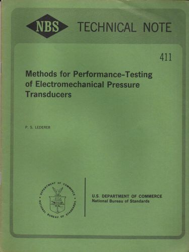 Methods for performance-testing of electromechanical pressure transducers