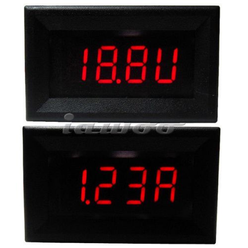 Measuring amperage voltage digital voltmeter ammeter panel meter dc 4.5-30v 0-2a for sale