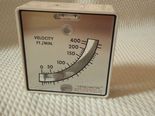 Dwyer Vaneometer Model 480 Air Velocity Meter 0-400 Ft./Min.