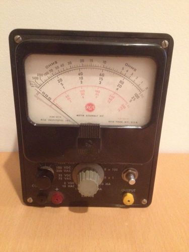 Vintage rca institutes, inc. volt ohm meter assembly kit multimeter for sale