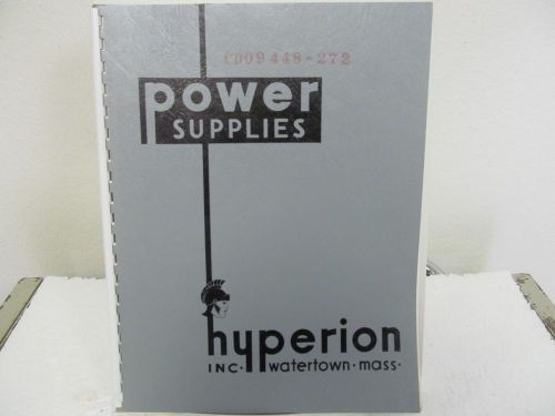 Hyperion Ind. HY-A1-F8-3R .. AC/DC Voltage-regulated Power Supply Instruc Manual