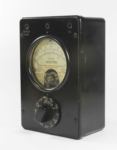 VINTAGE Weston Electrical Constant Impedance DB Meter Model 695 Type II 1930&#039;s