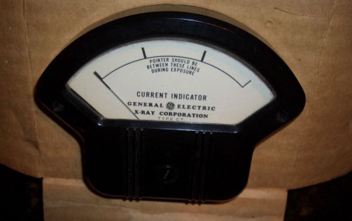 Antique General Electric X-ray Corporation Current Indicator meter STEAMPUNK