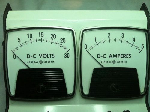 GE Dual Meter Volts and Amperes