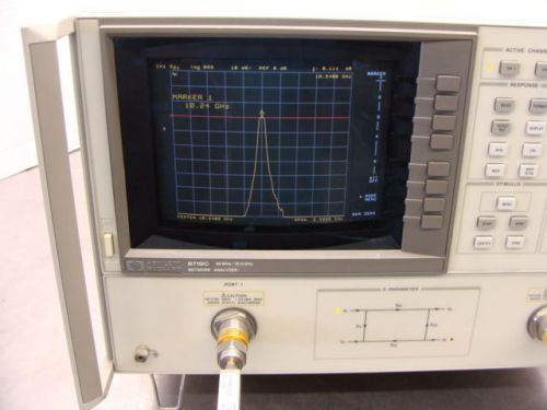 Hp / agilent 8719c microwave network analyzer 50mhz 13.5ghz + opt 10 as-is read! for sale