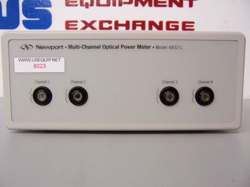 8023 newport 4832-c multi-channel optical power meter for sale
