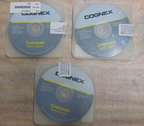 Cognex checker vision sensor cd cds lot of 3  206-9013-25 206-9045-10 for sale