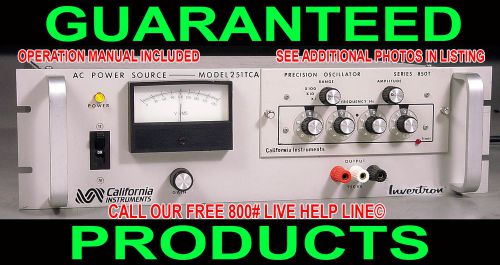 California instruments 251tca variable ac power source supply 0-260vac 45hz-5khz for sale