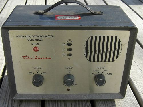 Vintage RCA Color Television Generator WR-64B TV Picture Tube Tester TV Repair
