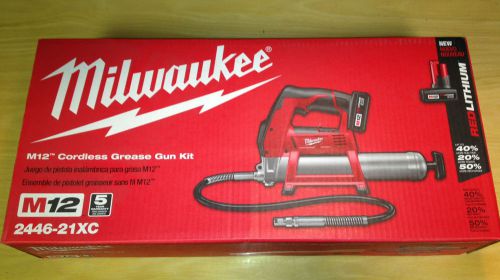Milwaukee 2446-21XC M12 grease gun kit w/1 xc bat