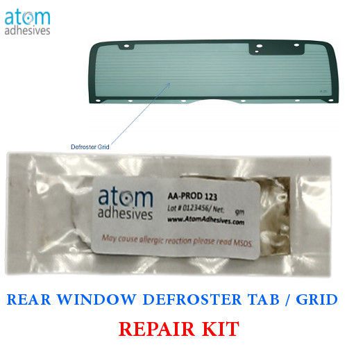 Silver Epoxy Glue Adhesive Epoxy Back glass / Window Defroster Fixing Kit 2.5g