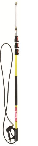 Fiberglass Pressure Washer Wand Telescoping 6 to 24 Ft up to 4,000 PSI &amp; 8 GPM