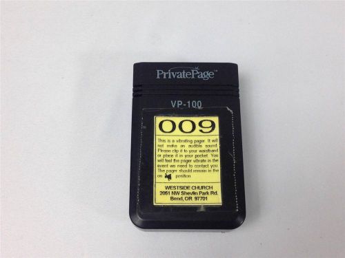 Command communications private page vibrate pager vp-100 privatepage vibrating for sale