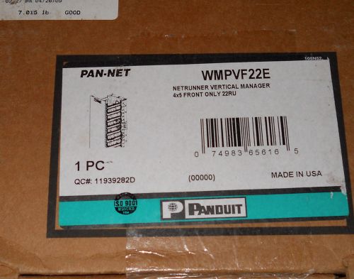 PANDUIT WMPVF22E VERTICAL CABLE MANAGER  NEW IN BOX 22RU