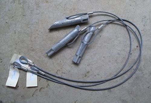 (lot of 3) duckbill 138 extra large earth anchor 5/16&#034; 60&#034; cable ~free shipping for sale