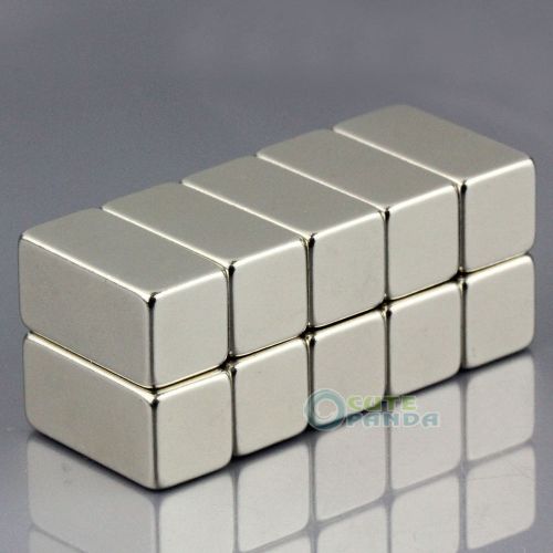 10pcs Supper Strong N50 Block Magnets 20 x 10 x 10mm Cuboid Rare Earth Neodymium