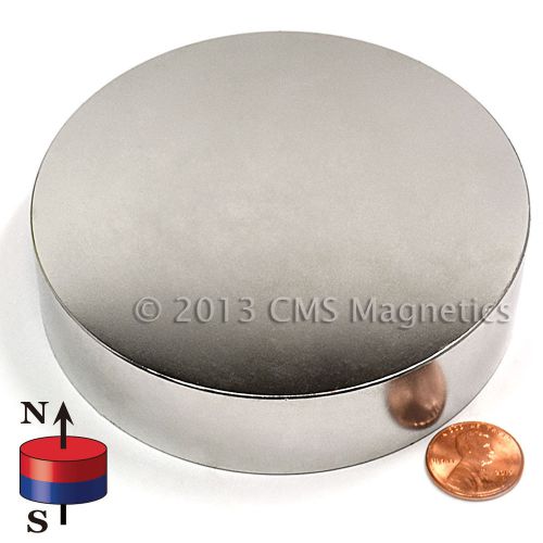 Neodymium Super Strong NdFeB Rare Earth Disk Magnet N42 Dia 4x1&#034;   1 PC