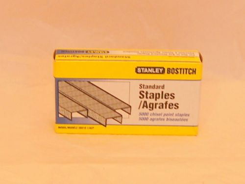 Stanley box bostitch 1/4&#034; standard 5000 staples new for sale