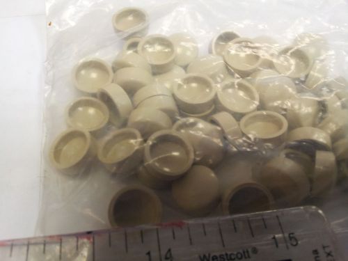 Almond Ivory One Piece Dome Screw Cover Cap for #12 Screws Qty. 50