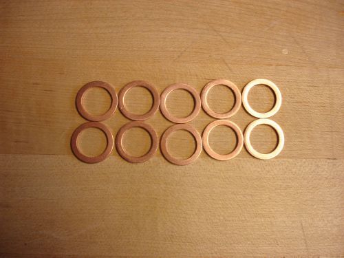 M14 id x m1.5 thick x m20 od metric copper flat washer seal gasket 10pcs for sale
