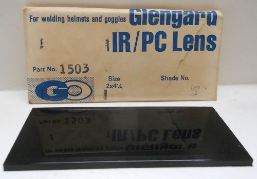 Glengard ir/pc shade 5 lens for welding helmets &amp; goggles 1503 4-1/4&#034; x 2&#034; nib for sale