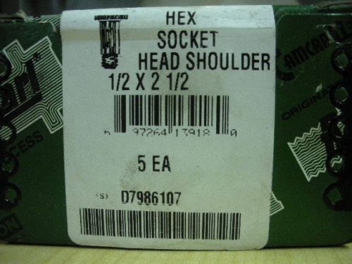 HEX SOCKET HEAD SHOULDER SCREWS - PK OF 5