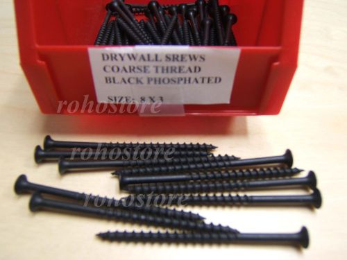 Drywall screw # 10 x 4 black coarse thread 1000 pcs screws free ship for sale