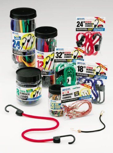 New highland (90084) bungee cord assortment jar - 24 piece for sale