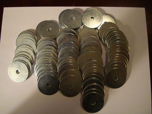 Fender washers 1/4 x 1  zinc 100 count for sale
