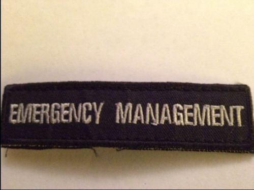 Emergency Management Velcro Patch