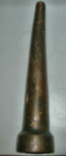 ANTIQUE  FIRE NOZZLE OLD SAND CAST  1 1/2 INCH HOSE WELL WORN NON ADJUSTABLE
