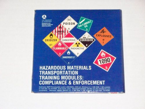 Hazardous Materials Transportation Training CD-ROMs Compliance Enforcement USDOT