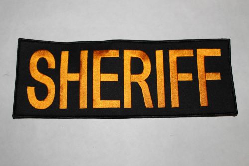 Sheriff back patch velcro backed 4-inches by 11-inches for sale