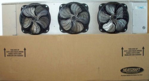 New 3 fan walk in cooler air defrost evaporator 13,500 btu&#039;s r22 ec motors for sale