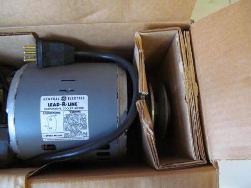 Ge evaporative cooler motor, 1 speed, 3/4 hp, aluminum pulley, 115v,  new for sale