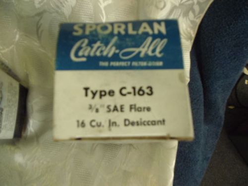 Sporlan catch-all filter-drier, type c-163-hh, 3/8&#034; sae flare for sale