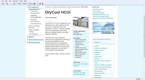 Munters DryCool HCUI Industrial dehumidifier